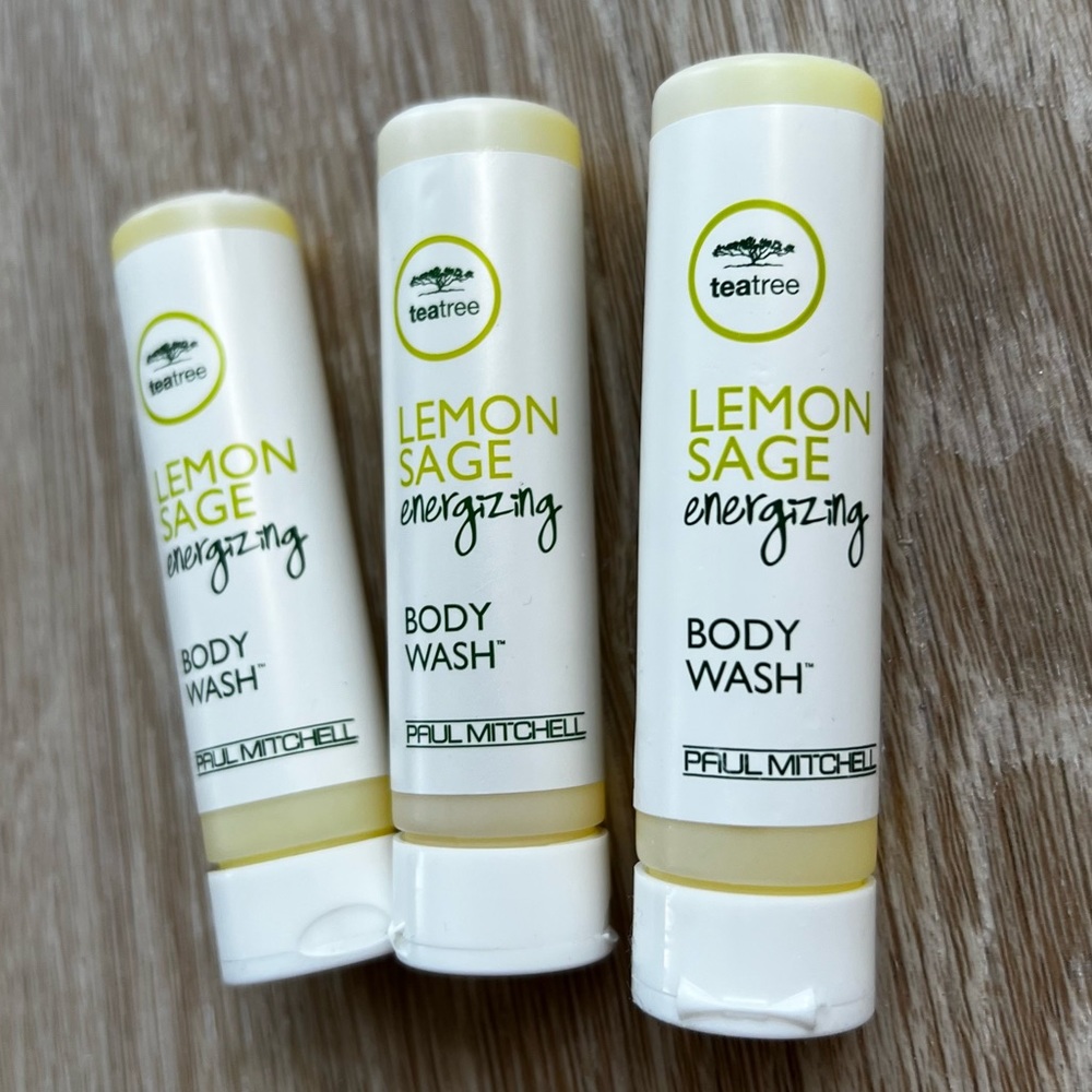 New! Paul Mitchell Tea Tree Lemon Sage Energizing Body Wash Set